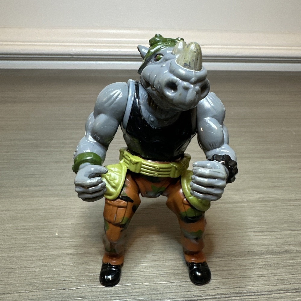 Vintage 1988 Rocksteady Rhino Teenage Mutant Ninja Turtles TMNT Action Figure‎